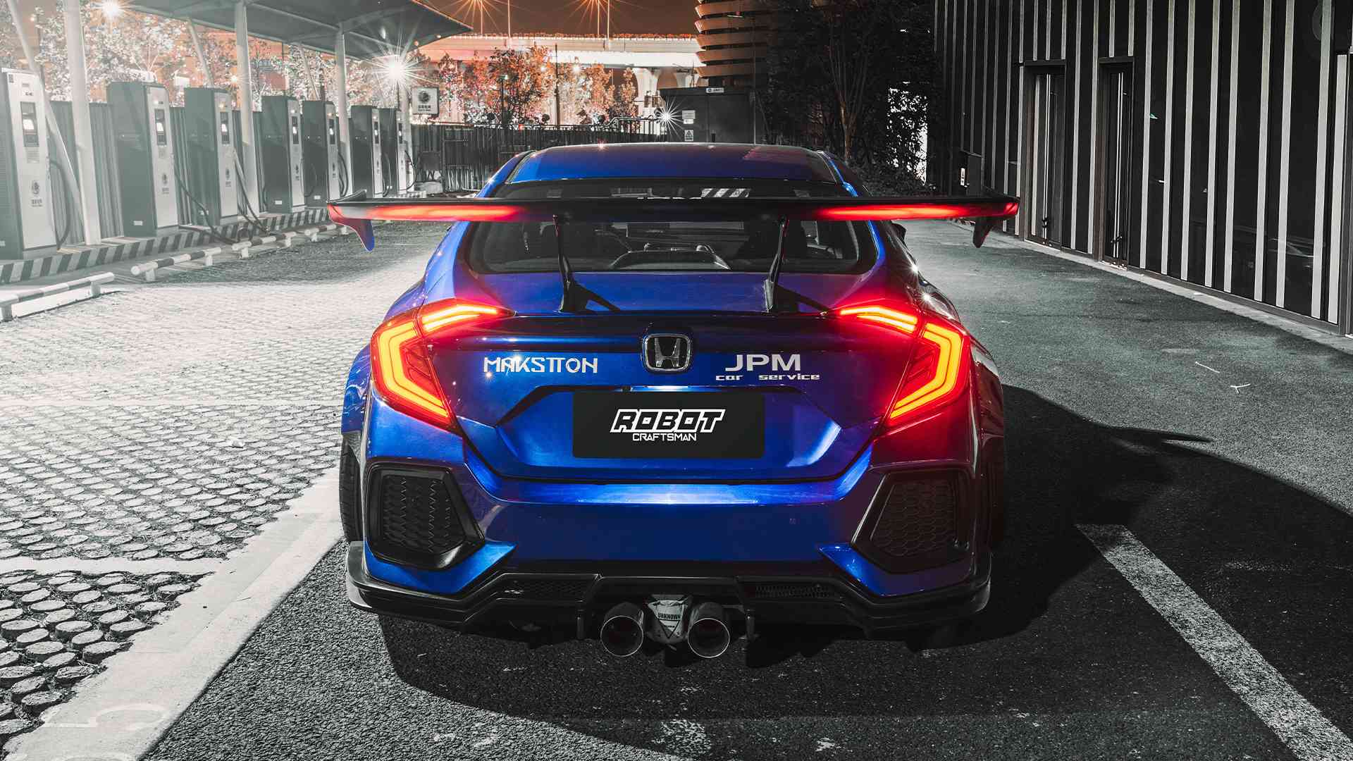 Robot Craftsman 10th Gen Honda Civic GT Wing (Sedan Only) Aftermarket Carbon Fiber Part / Bodykit - Robot Bodykits