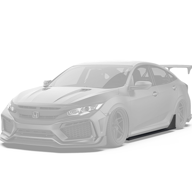 Robot Craftsman 10th Gen Honda Civic Side Skirts Aftermarket Carbon Fiber Part / Bodykit - Robot Bodykits