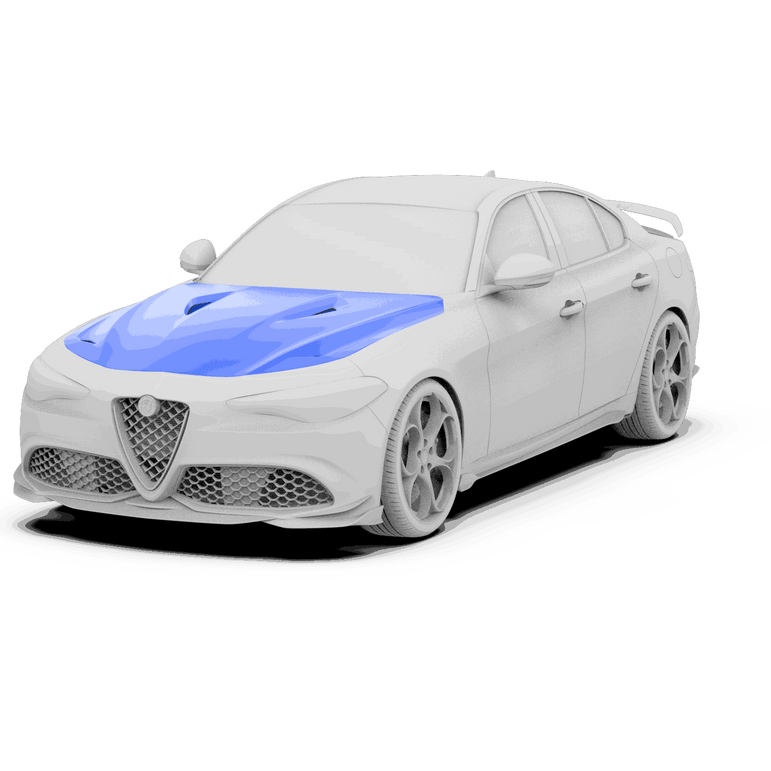 Robot Craftsman Alfa Romeo Giulia Bonnet / Hood Aftermarket Carbon Fiber Part / Bodykit - Robot Bodykits
