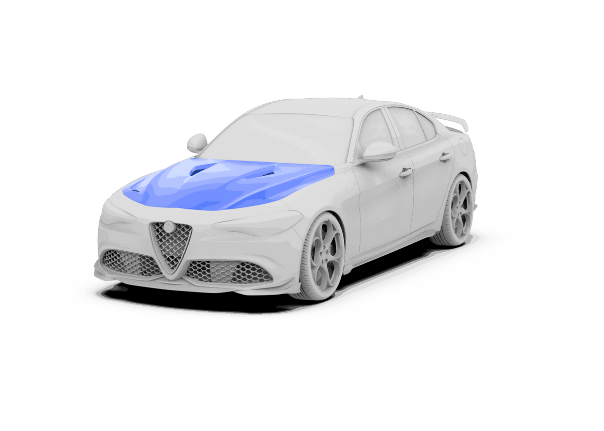 Robot Craftsman Alfa Romeo Giulia Bonnet / Hood Aftermarket Carbon Fiber Part / Bodykit - Robot Bodykits