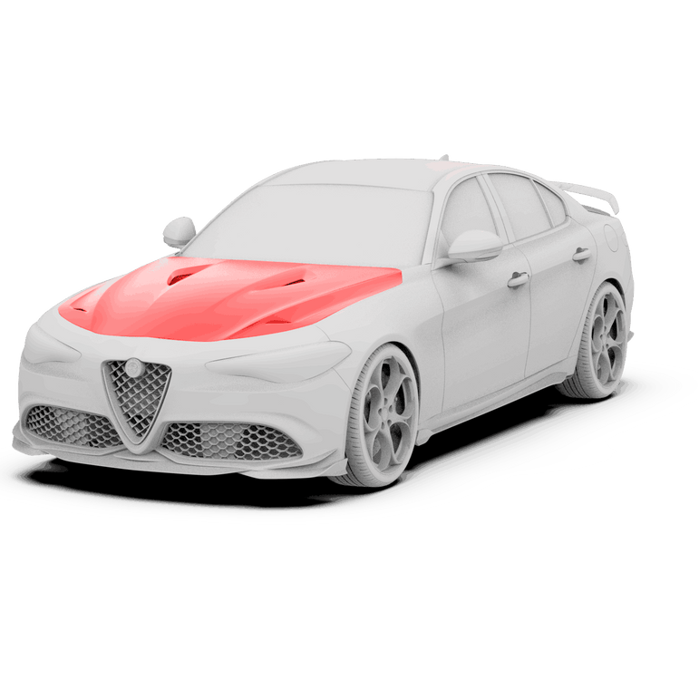 Robot Craftsman Alfa Romeo Giulia Bonnet / Hood Aftermarket Carbon Fiber Part / Bodykit - Robot Bodykits