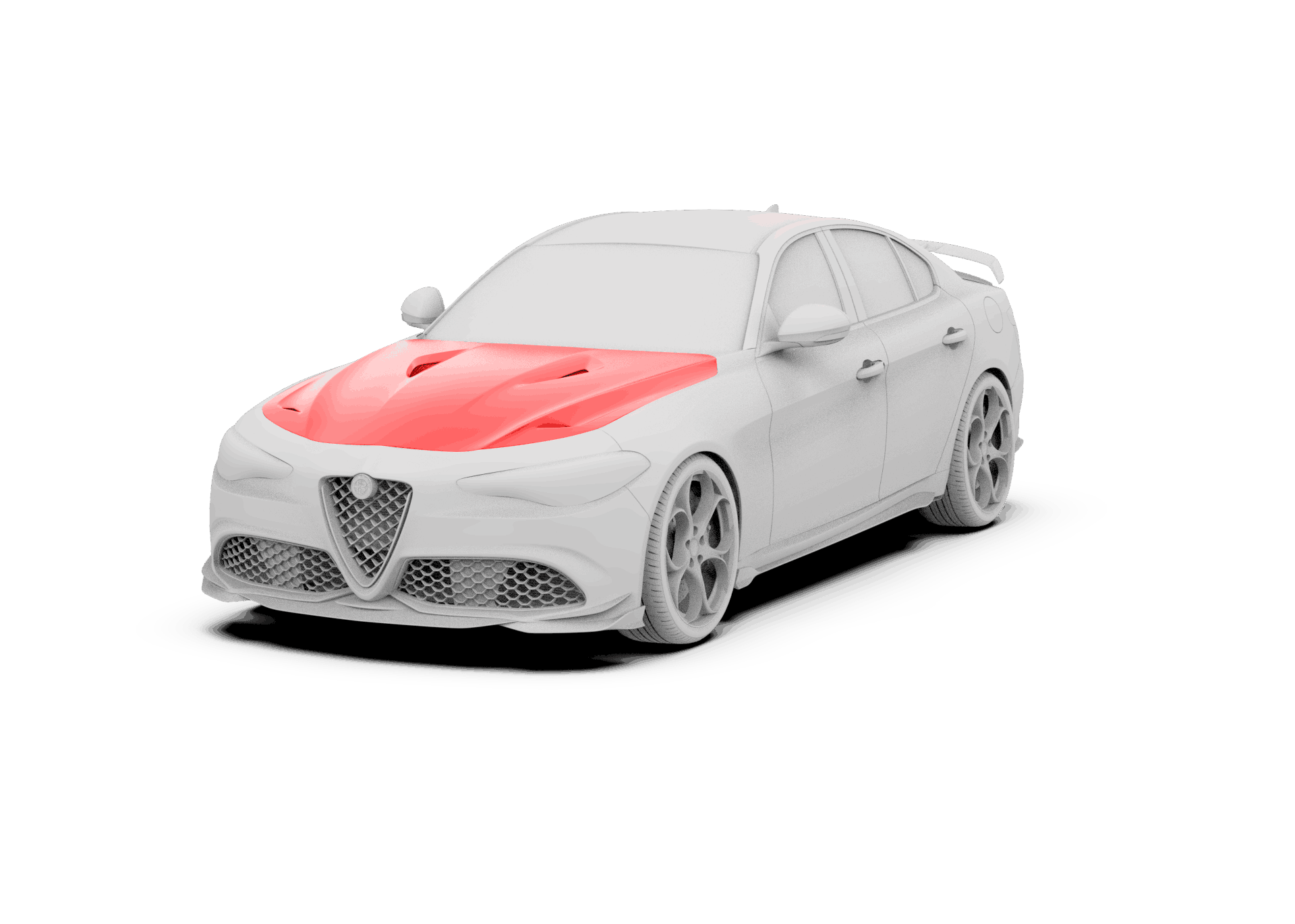 Robot Craftsman Alfa Romeo Giulia Bonnet / Hood Aftermarket Carbon Fiber Part / Bodykit - Robot Bodykits