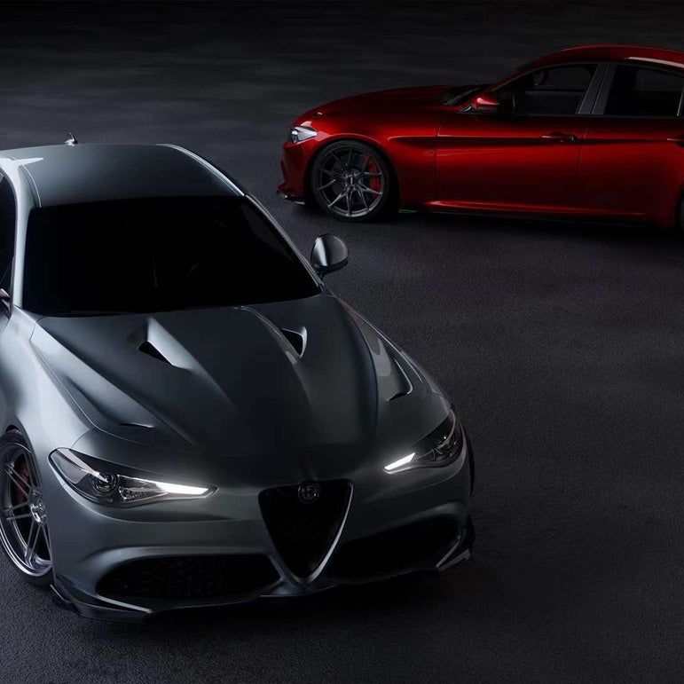 Robot Craftsman Alfa Romeo Giulia Lowline Bodykit (Hydrogai Series) - Base FRP kit Aftermarket Carbon Fiber Part / Bodykit - Robot Bodykits