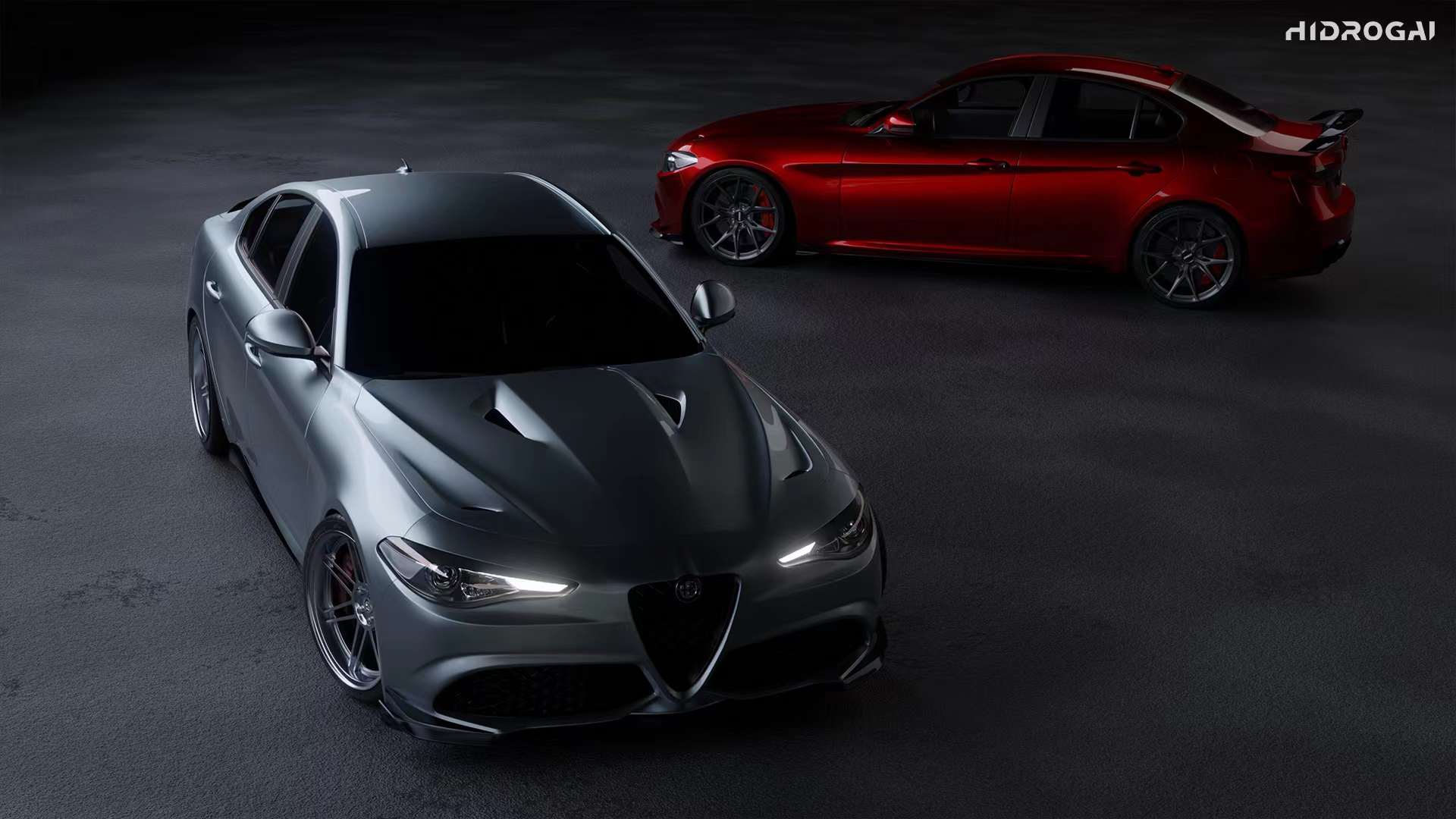 Robot Craftsman Alfa Romeo Giulia Lowline Bodykit (Hydrogai Series) - Base FRP kit Aftermarket Carbon Fiber Part / Bodykit - Robot Bodykits