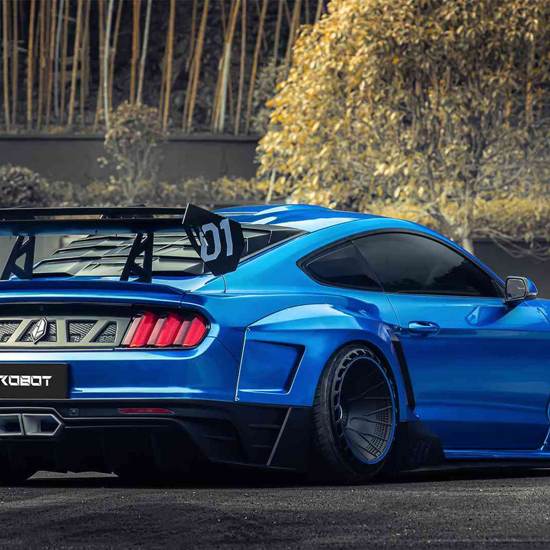 Robot Craftsman Ford Mustang Dawn Rear GT Wing Aftermarket Carbon Fiber Part / Bodykit - Robot Bodykits