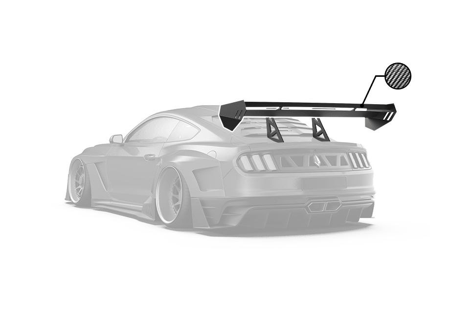 Robot Craftsman Ford Mustang Dawn Rear GT Wing Aftermarket Carbon Fiber Part / Bodykit - Robot Bodykits