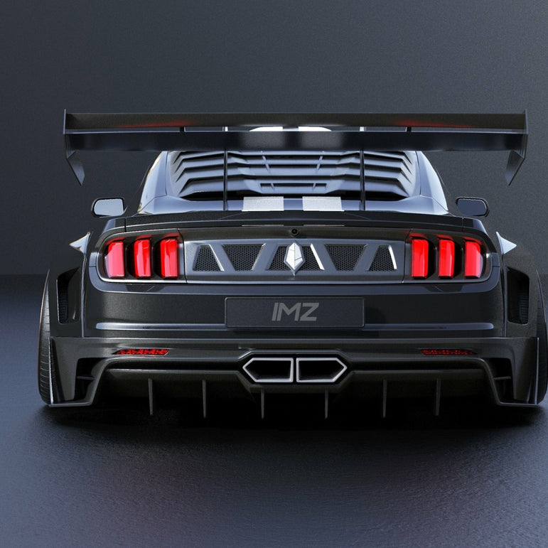 Robot Craftsman Ford Mustang Dawn Rear Window Covers Aftermarket Carbon Fiber Part / Bodykit - Robot Bodykits