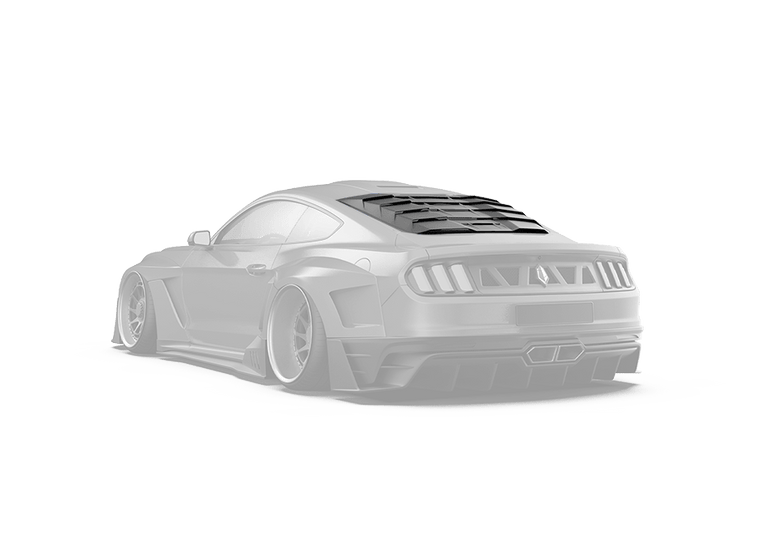 Robot Craftsman Ford Mustang Dawn Rear Window Covers Aftermarket Carbon Fiber Part / Bodykit - Robot Bodykits