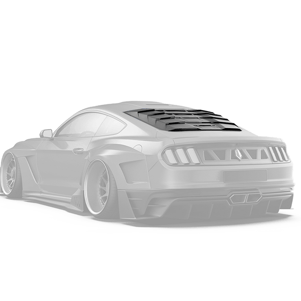 Robot Craftsman Ford Mustang Dawn Rear Window Covers Aftermarket Carbon Fiber Part / Bodykit - Robot Bodykits