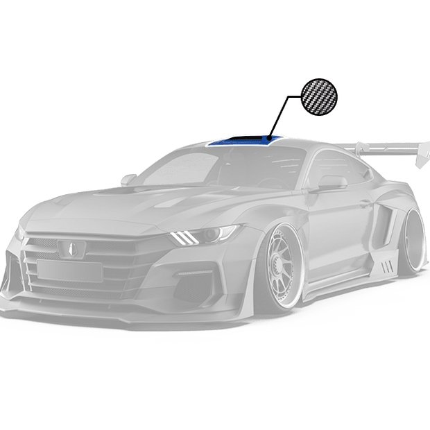 Robot Craftsman Ford Mustang Dawn Roof Cover Aftermarket Carbon Fiber Part / Bodykit - Robot Bodykits
