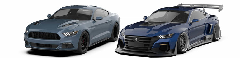 Robot Craftsman Ford Mustang Dawn Widebody Kit 2015-2023 Aftermarket Carbon Fiber Part / Bodykit - Robot Bodykits