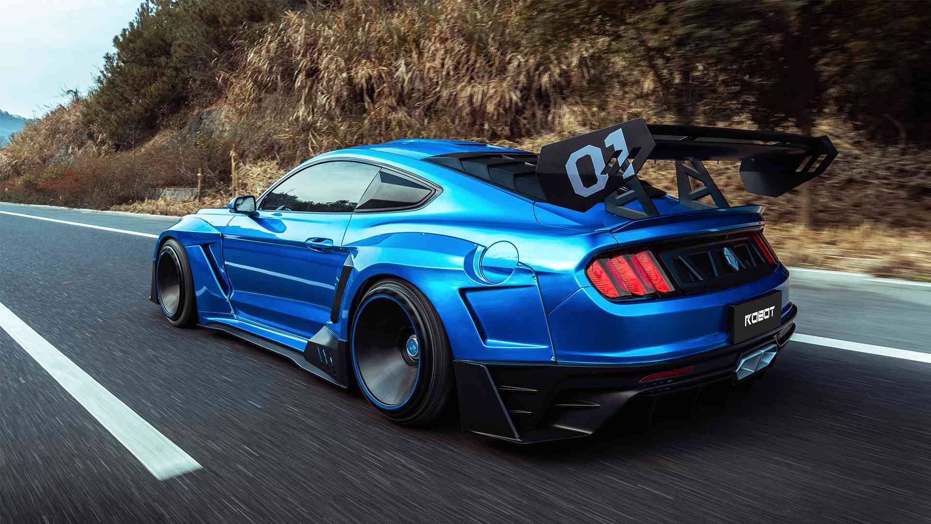 Robot Craftsman Ford Mustang Dawn Widebody Kit 2015-2023 Aftermarket Carbon Fiber Part / Bodykit - Robot Bodykits