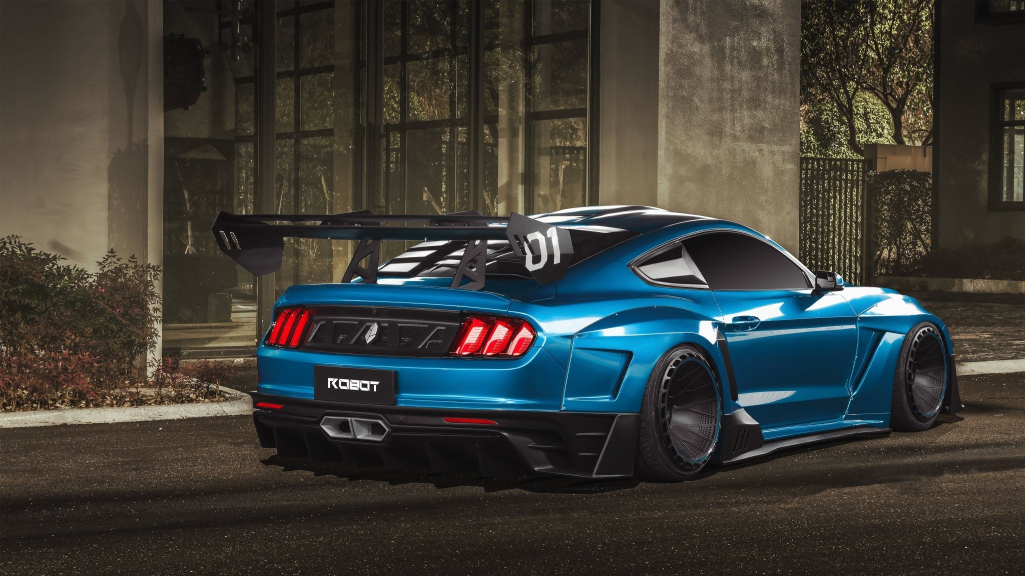Robot Craftsman Ford Mustang Dawn Widebody Kit 2015-2023 Aftermarket Carbon Fiber Part / Bodykit - Robot Bodykits