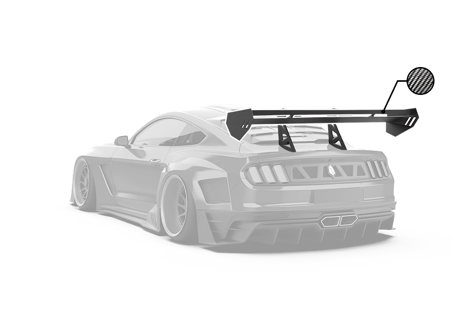 Robot Craftsman Ford Mustang Dusk GT Wing Aftermarket Carbon Fiber Part / Bodykit - Robot Bodykits
