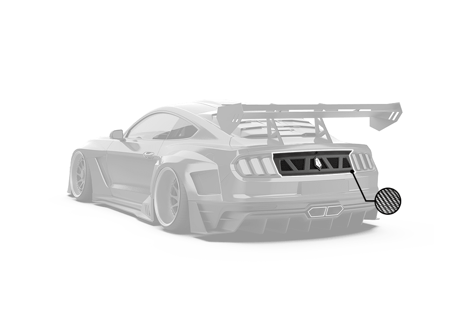 Robot Craftsman Ford Mustang Dusk Rear Boot Lid Aftermarket Carbon Fiber Part / Bodykit - Robot Bodykits