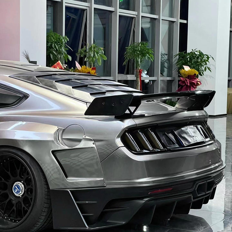Robot Craftsman Ford Mustang Dusk Rear Window Covers Aftermarket Carbon Fiber Part / Bodykit - Robot Bodykits