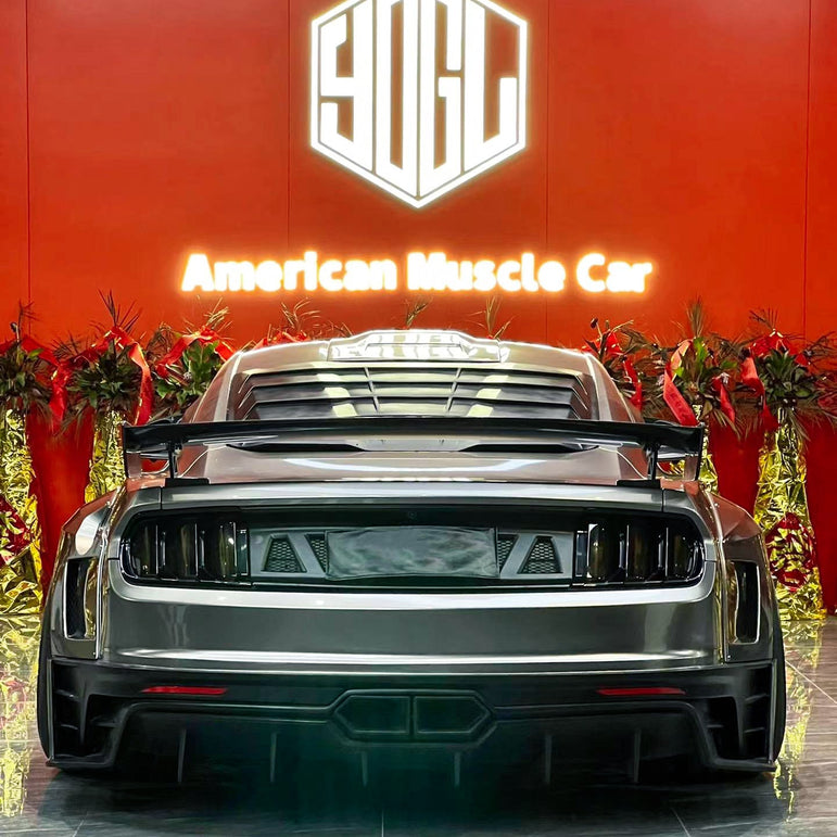 Robot Craftsman Ford Mustang Dusk Rear Window Covers Aftermarket Carbon Fiber Part / Bodykit - Robot Bodykits