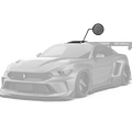 Robot Craftsman Ford Mustang Dusk Roof Cover Aftermarket Carbon Fiber Part / Bodykit - Robot Bodykits
