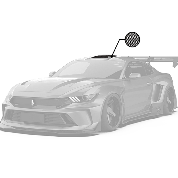 Robot Craftsman Ford Mustang Dusk Roof Cover Aftermarket Carbon Fiber Part / Bodykit - Robot Bodykits