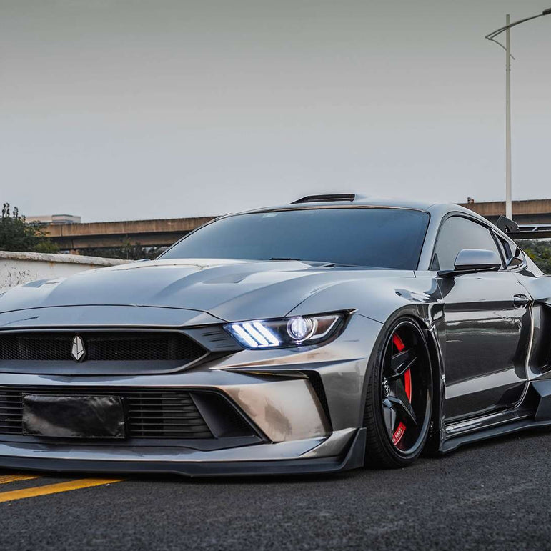 Robot Craftsman Ford Mustang Dusk Roof Cover Aftermarket Carbon Fiber Part / Bodykit - Robot Bodykits