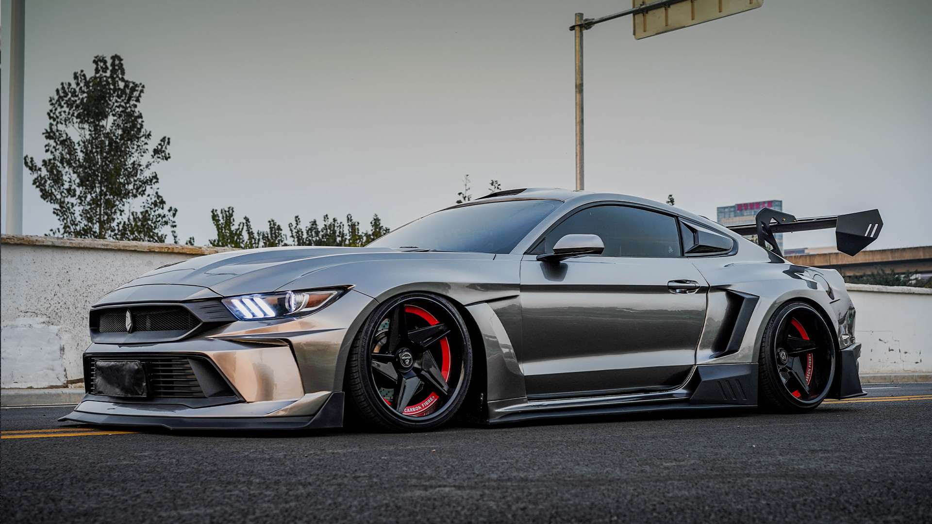 Robot Craftsman Ford Mustang Dusk Widebody Kit 2015-2023 Aftermarket Carbon Fiber Part / Bodykit - Robot Bodykits