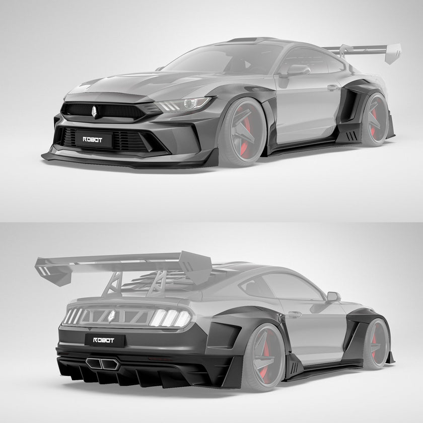 Robot Craftsman Ford Mustang Dusk Widebody Kit 2015 - 2023 Aftermarket Carbon Fiber Part / Bodykit - Robot Bodykits