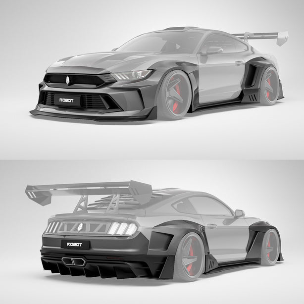 Robot Craftsman Ford Mustang Dusk Widebody Kit 2015 - 2023 Aftermarket Carbon Fiber Part / Bodykit - Robot Bodykits