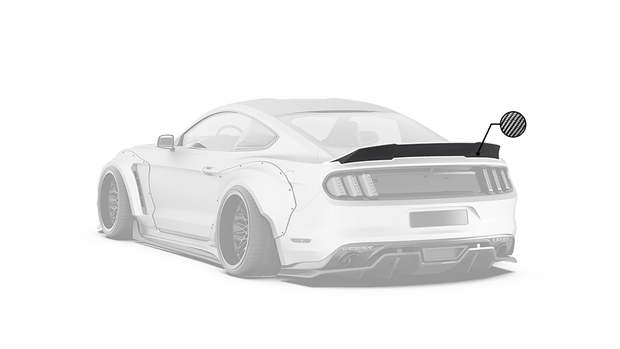 Robot Craftsman Ford Mustang V2 Ducktail Spoiler Aftermarket Carbon Fiber Part / Bodykit - Robot Bodykits