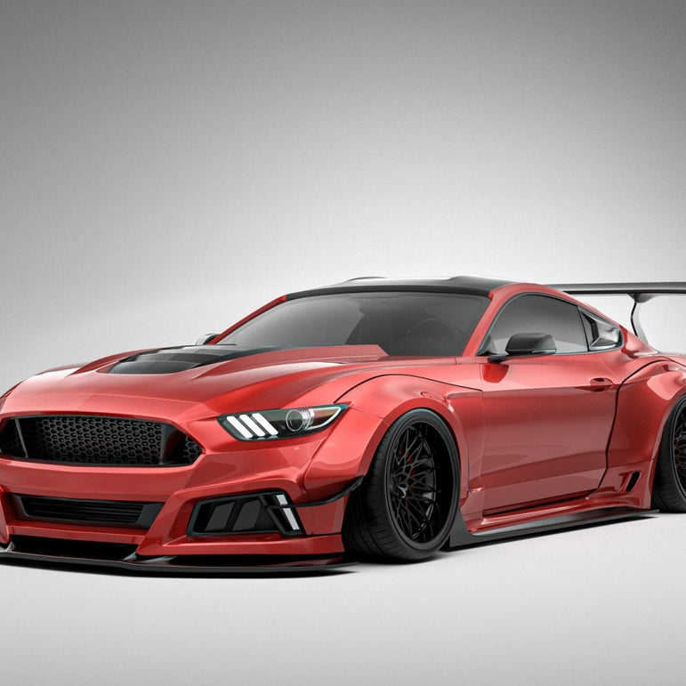 Robot Craftsman Ford Mustang V2 Fibre Glass Reinforced Plastic Complete Body Kit 2015-2023 Aftermarket Carbon Fiber Part / Bodykit - Robot Bodykits