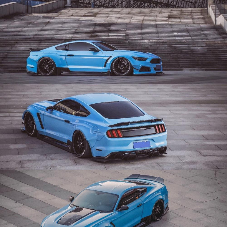 Robot Craftsman Ford Mustang V2 Fibre Glass Reinforced Plastic Complete Body Kit 2015 - 2023 Aftermarket Carbon Fiber Part / Bodykit - Robot Bodykits