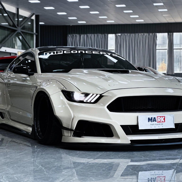 Robot Craftsman Ford Mustang V2 Fibre Glass Reinforced Plastic Complete Body Kit 2015 - 2023 Aftermarket Carbon Fiber Part / Bodykit - Robot Bodykits