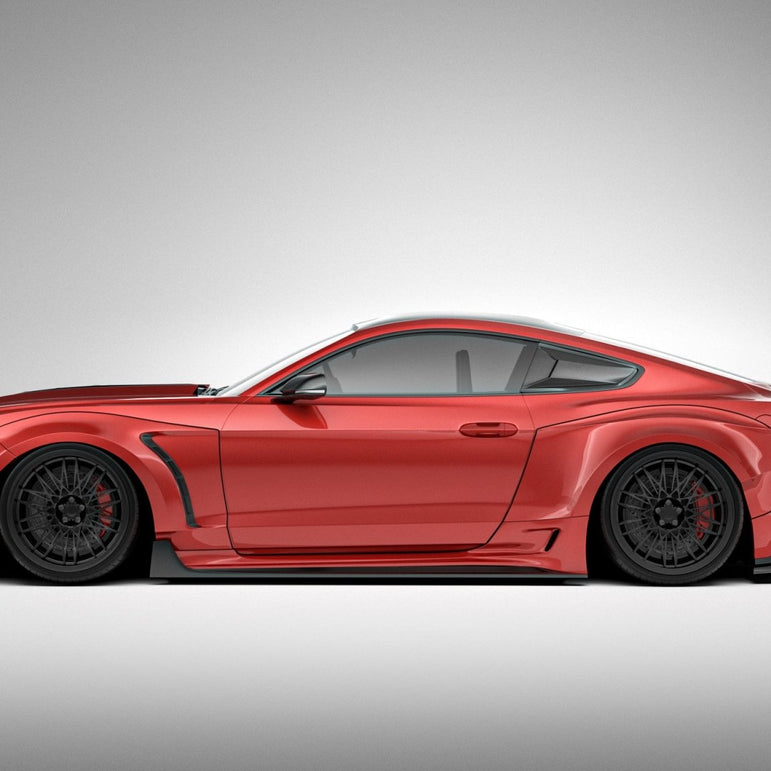 Robot Craftsman Ford Mustang V2 Fibre Glass Reinforced Plastic Complete Body Kit 2015-2023 Aftermarket Carbon Fiber Part / Bodykit - Robot Bodykits
