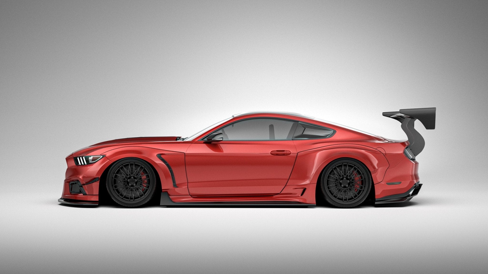 Robot Craftsman Ford Mustang V2 Fibre Glass Reinforced Plastic Complete Body Kit 2015-2023 Aftermarket Carbon Fiber Part / Bodykit - Robot Bodykits