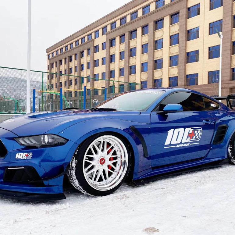 Robot Craftsman Ford Mustang V2 Fibre Glass Reinforced Plastic Complete Body Kit 2015 - 2023 Aftermarket Carbon Fiber Part / Bodykit - Robot Bodykits