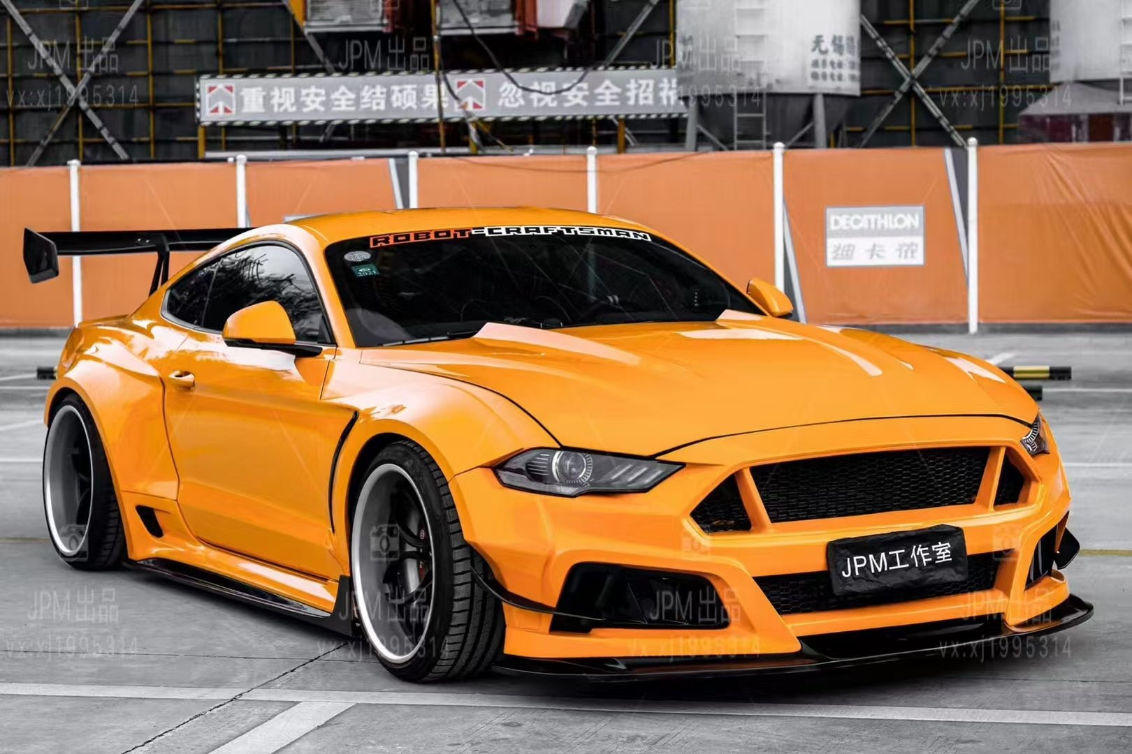 Robot Craftsman Ford Mustang V2 Fibre Glass Reinforced Plastic Complete Body Kit 2015 - 2023 Aftermarket Carbon Fiber Part / Bodykit - Robot Bodykits