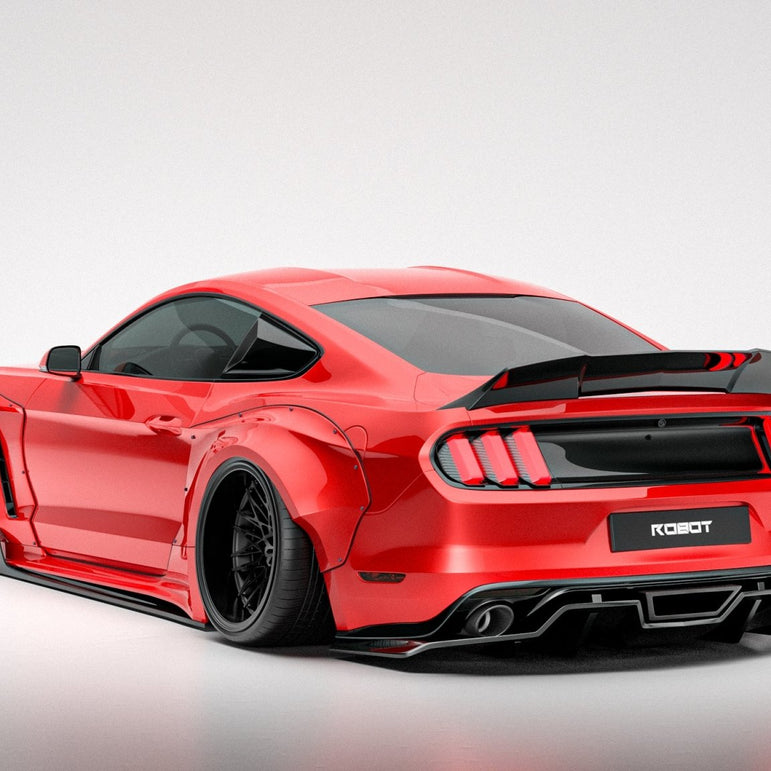 Robot Craftsman Ford Mustang V2 Fibre Glass Reinforced Plastic Complete Body Kit 2015-2023 Aftermarket Carbon Fiber Part / Bodykit - Robot Bodykits