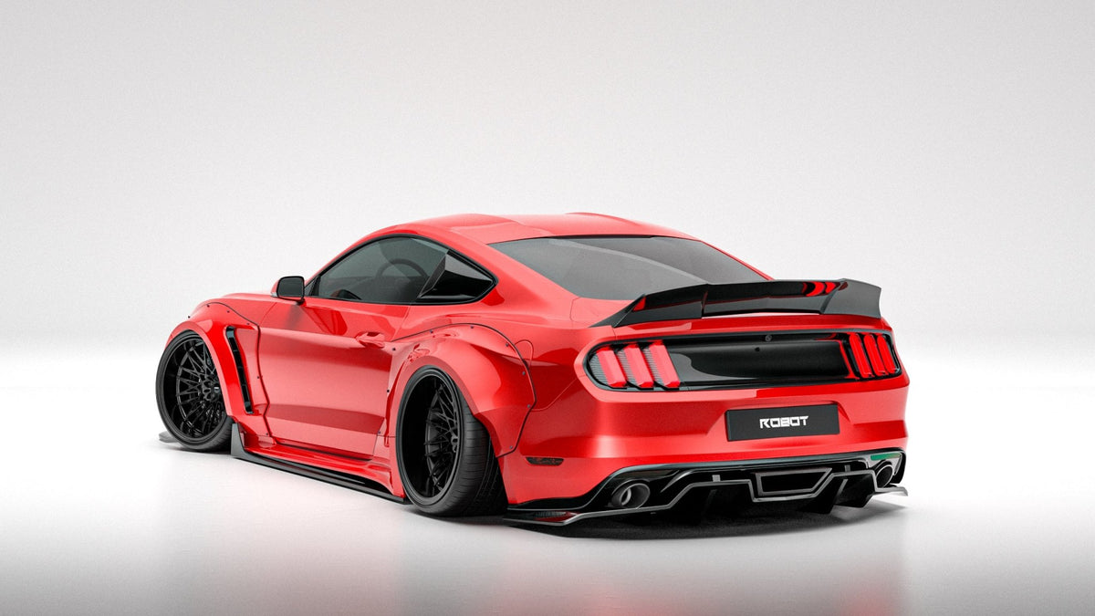 Robot Craftsman Ford Mustang V2 Fibre Glass Reinforced Plastic Complete Body Kit 2015-2023 Aftermarket Carbon Fiber Part / Bodykit - Robot Bodykits