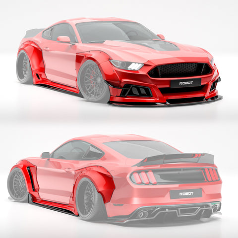 Robot Craftsman Ford Mustang V2 Fibre Glass Reinforced Plastic Complete Body Kit 2015-2023 Aftermarket Carbon Fiber Part / Bodykit - Robot Bodykits