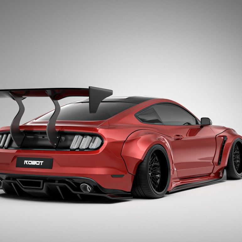Robot Craftsman Ford Mustang V2 Fibre Glass Reinforced Plastic Complete Body Kit 2015 - 2023 Aftermarket Carbon Fiber Part / Bodykit - Robot Bodykits