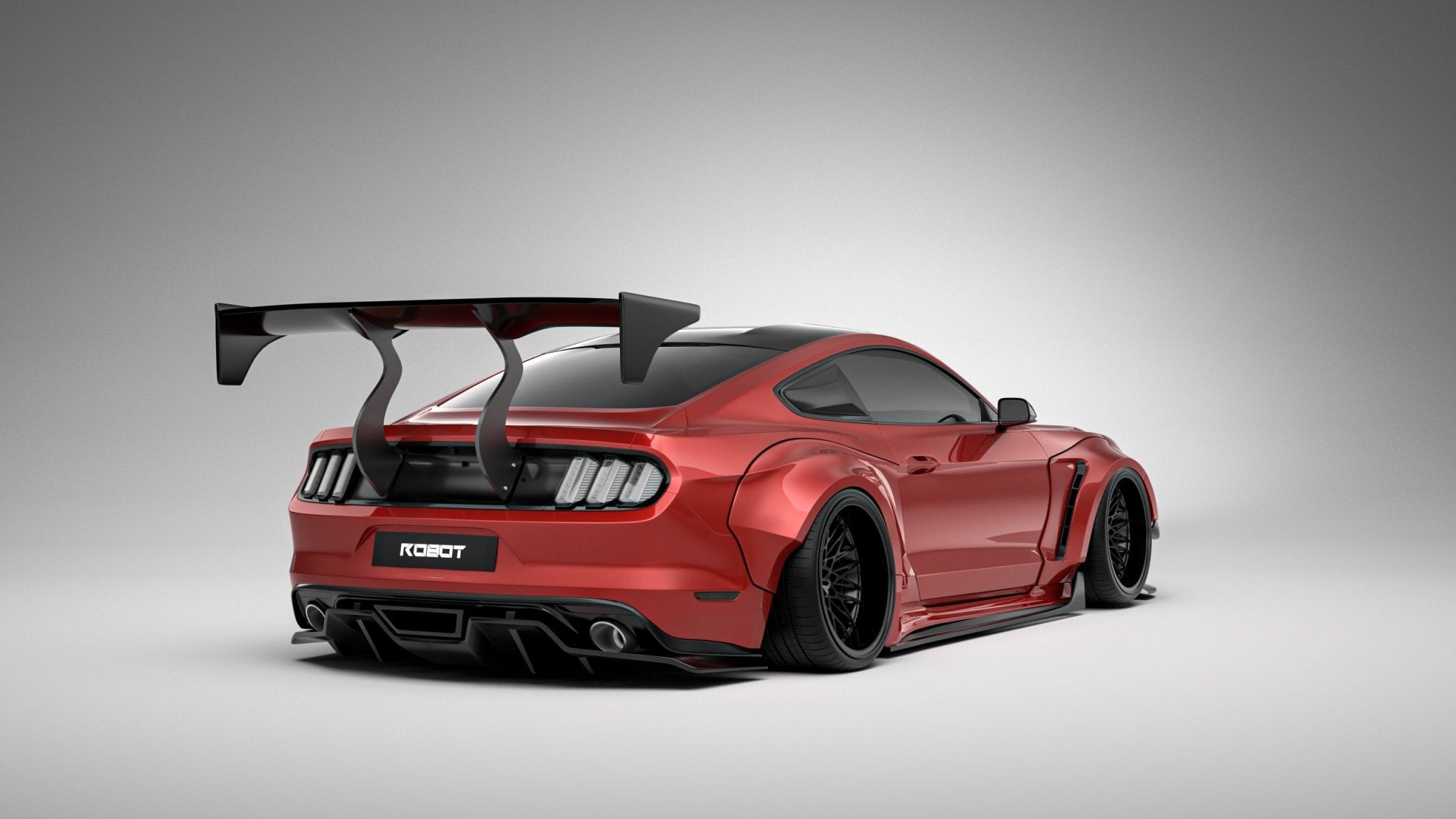 Robot Craftsman Ford Mustang V2 Fibre Glass Reinforced Plastic Complete Body Kit 2015 - 2023 Aftermarket Carbon Fiber Part / Bodykit - Robot Bodykits