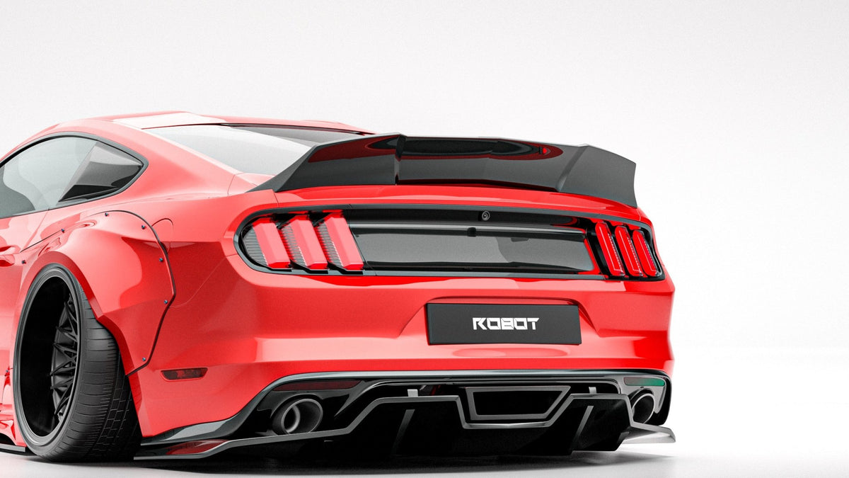 Robot Craftsman Ford Mustang V2 Fibre Glass Reinforced Plastic Complete Body Kit 2015-2023 Aftermarket Carbon Fiber Part / Bodykit - Robot Bodykits