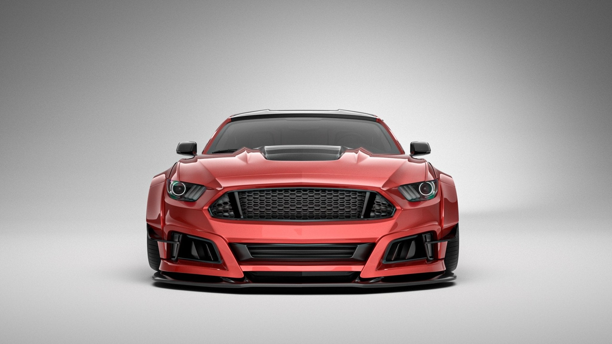Robot Craftsman Ford Mustang V2 Fibre Glass Reinforced Plastic Complete Body Kit 2015-2023 Aftermarket Carbon Fiber Part / Bodykit - Robot Bodykits