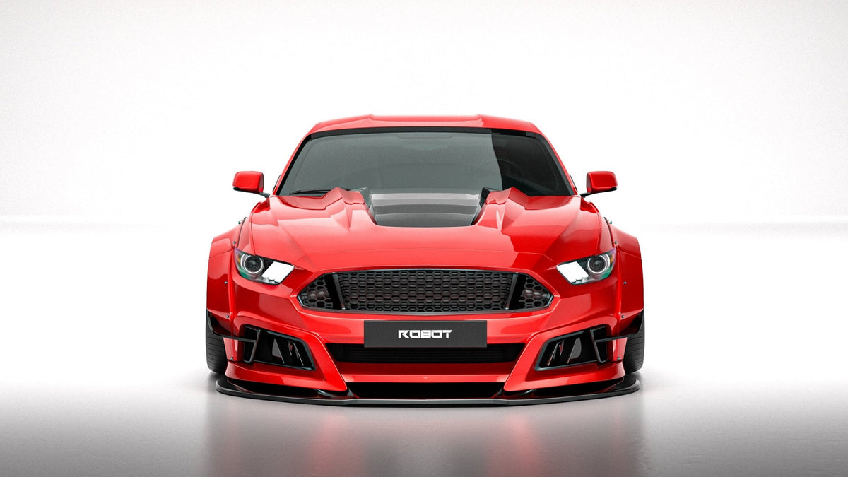 Robot Craftsman Ford Mustang V2 Fibre Glass Reinforced Plastic Complete Body Kit 2015-2023 Aftermarket Carbon Fiber Part / Bodykit - Robot Bodykits