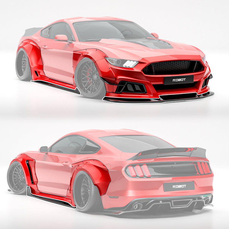 Robot Craftsman Ford Mustang V2 Fibre Glass Reinforced Plastic Complete Body Kit 2015-2023 Aftermarket Carbon Fiber Part / Bodykit - Robot Bodykits