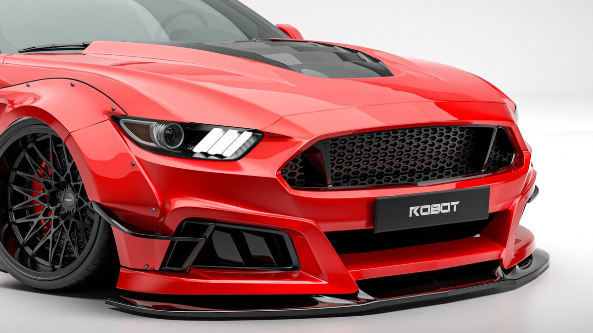 Robot Craftsman Ford Mustang V2 Fibre Glass Reinforced Plastic Complete Body Kit 2015-2023 Aftermarket Carbon Fiber Part / Bodykit - Robot Bodykits