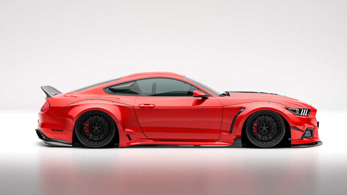 Robot Craftsman Ford Mustang V2 Fibre Glass Reinforced Plastic Complete Body Kit 2015-2023 Aftermarket Carbon Fiber Part / Bodykit - Robot Bodykits