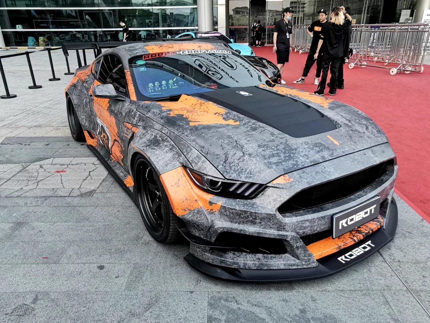 Robot Craftsman Ford Mustang V2 Hood / Bonnet (S550.1) Aftermarket Carbon Fiber Part / Bodykit - Robot Bodykits