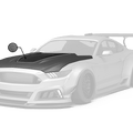 Robot Craftsman Ford Mustang V2 Hood / Bonnet (S550.1) Aftermarket Carbon Fiber Part / Bodykit - Robot Bodykits