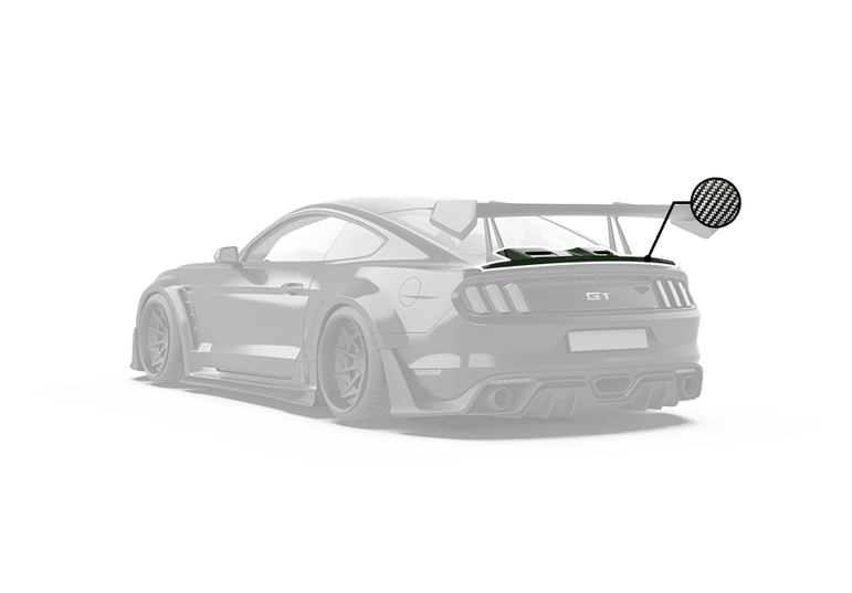 Robot Craftsman Ford Mustang V3 Duck Tail + Boot Cover Aftermarket Carbon Fiber Part / Bodykit - Robot Bodykits