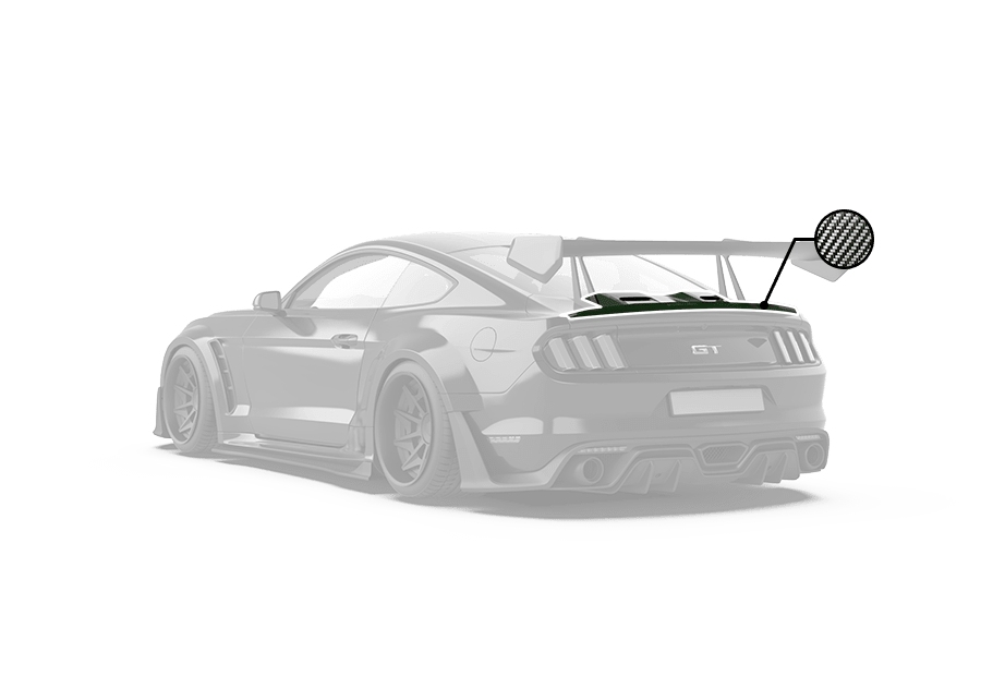 Robot Craftsman Ford Mustang V3 Duck Tail + Boot Cover Aftermarket Carbon Fiber Part / Bodykit - Robot Bodykits